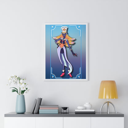 Space Warrior Sir Pentious Vertical Framed Poster