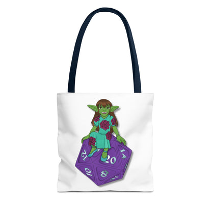 Goblin on a d20 Tote Bag