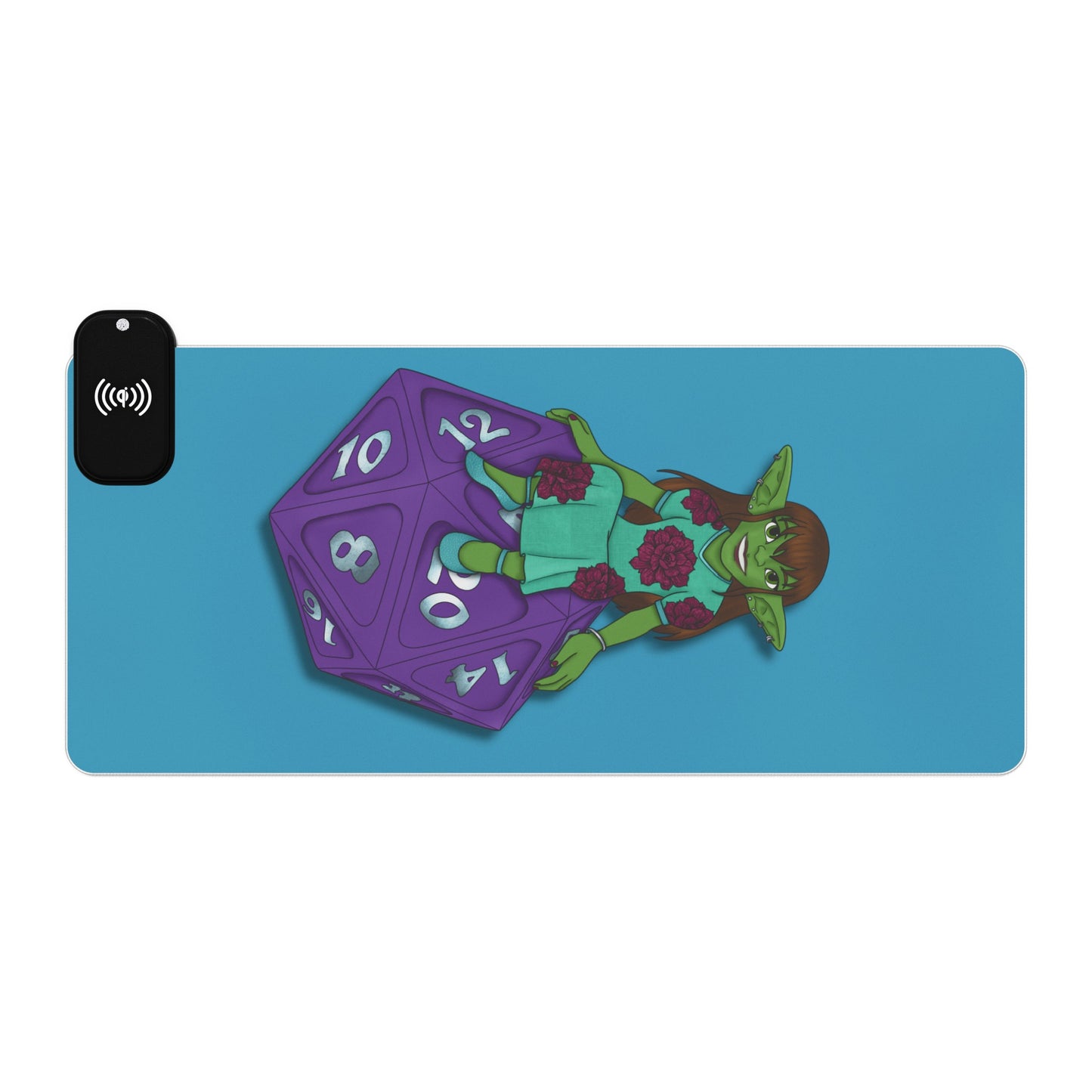 Goblin on a d20 LED Gaming Mouse Pad