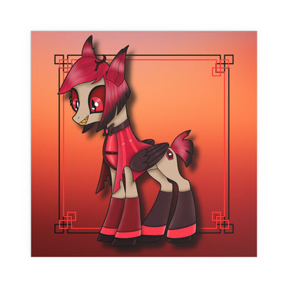 Pony Alastor Indoor and Outdoor Silk Posters