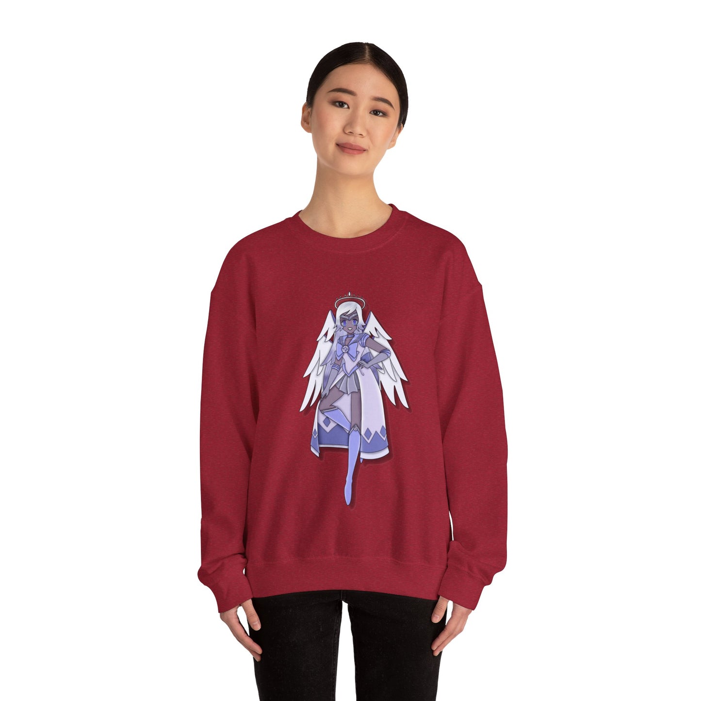 Space Warrior Emily Heavy Blend™ Crewneck Sweatshirt