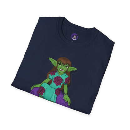 Goblin on a d20 Unisex Softstyle T-Shirt