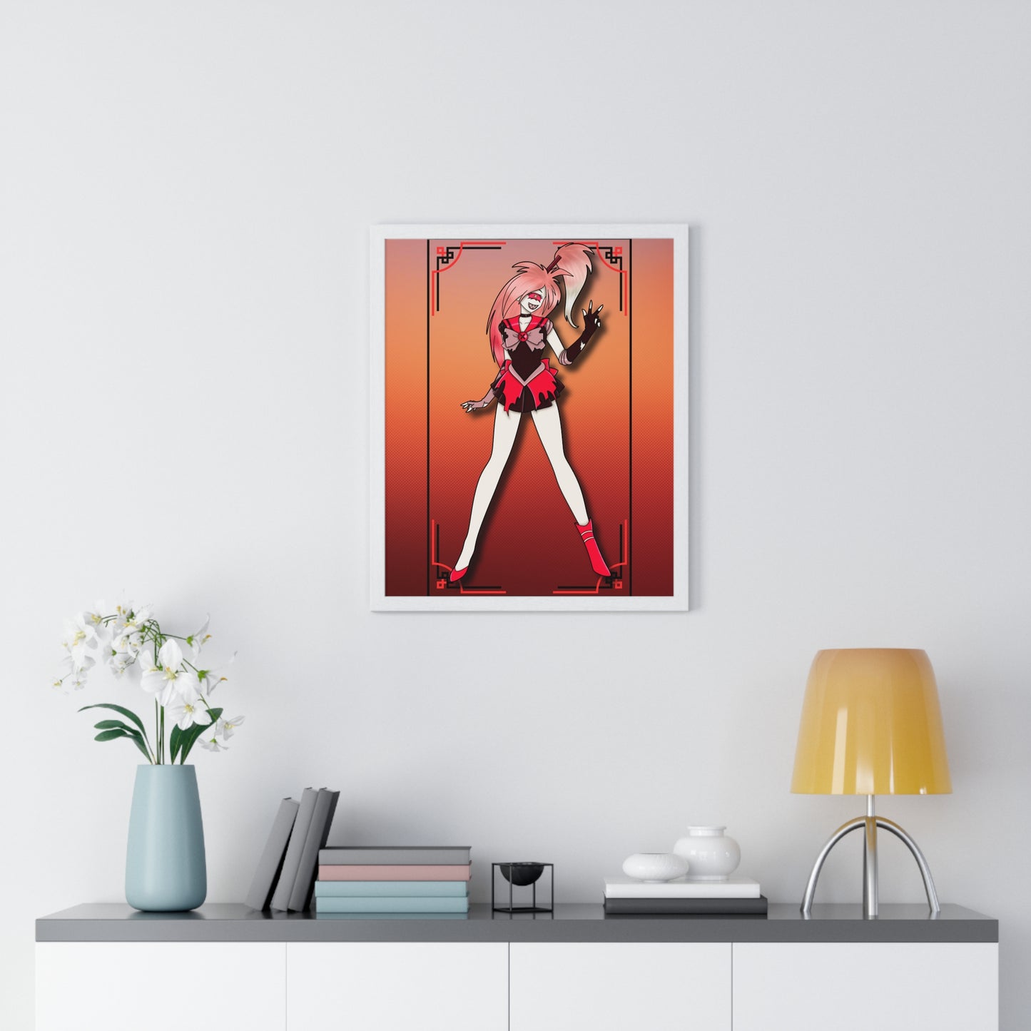 Space Warrior Cherri Bomb Vertical Framed Poster