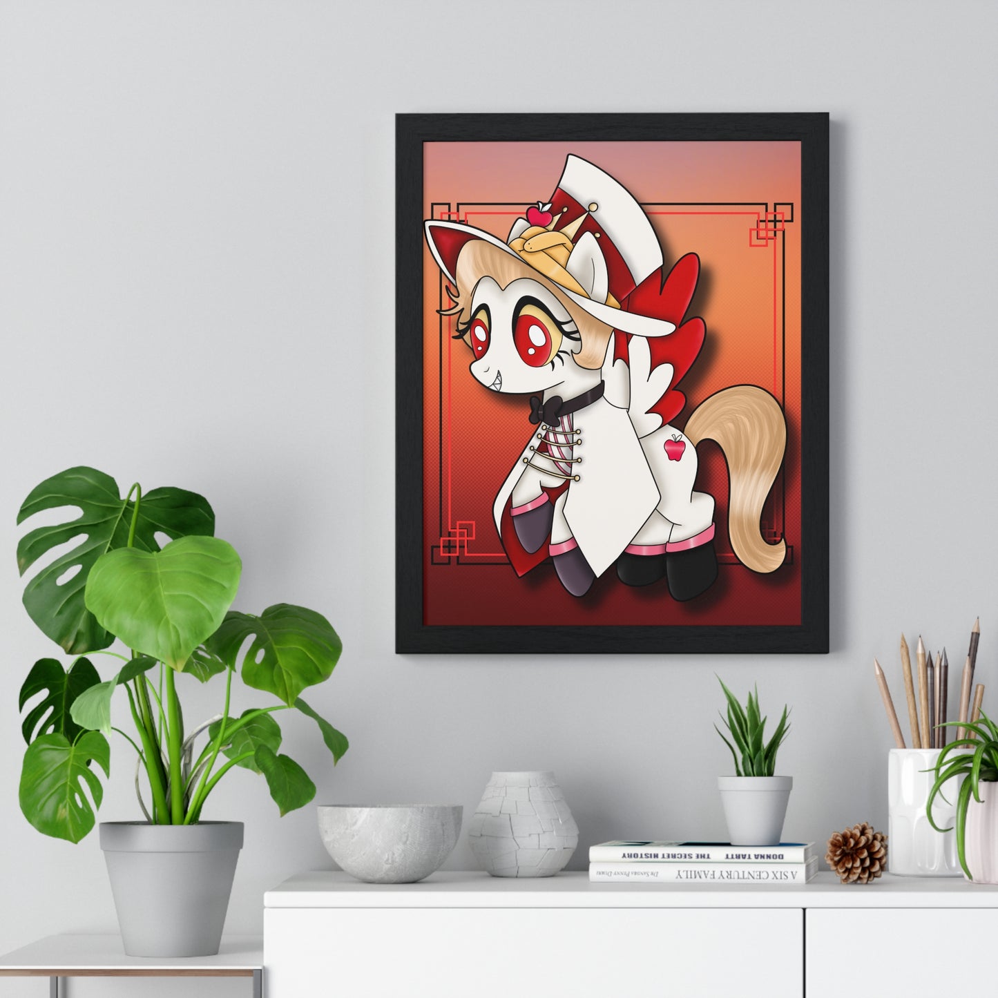 Pony Lucifer Vertical Framed Poster