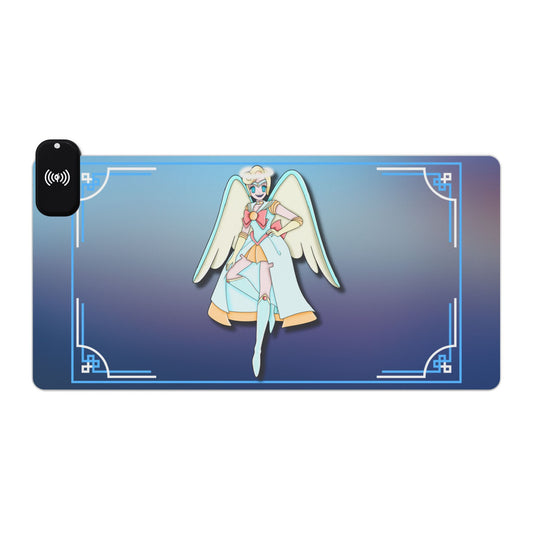 Space Warrior Saint Peter LED Gaming Mouse Pad