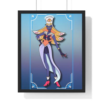 Space Warrior Sir Pentious Vertical Framed Poster