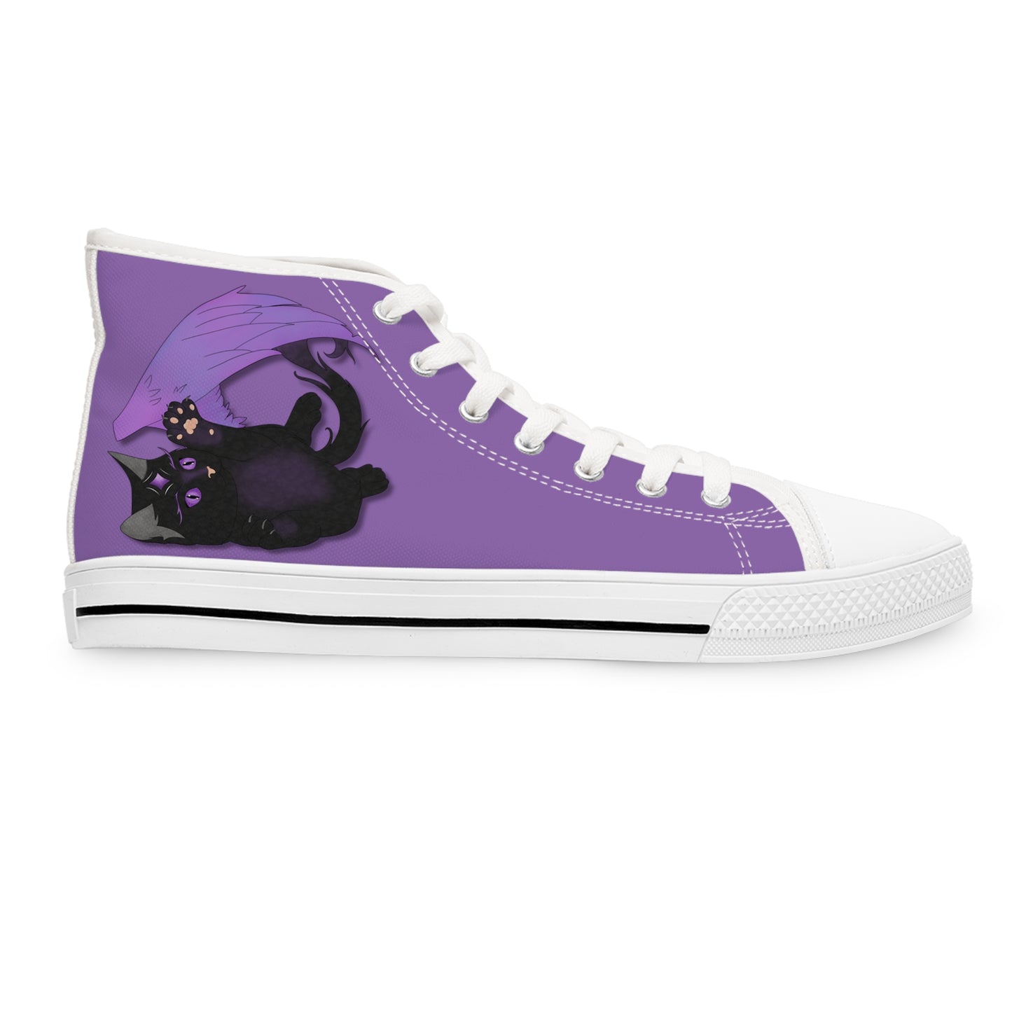 Winged Kitten Women's High Top Sneakers