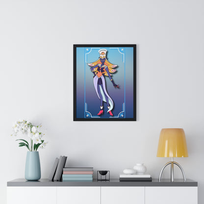 Space Warrior Sir Pentious Vertical Framed Poster