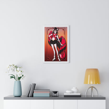 Space Warrior Husk Vertical Framed Poster