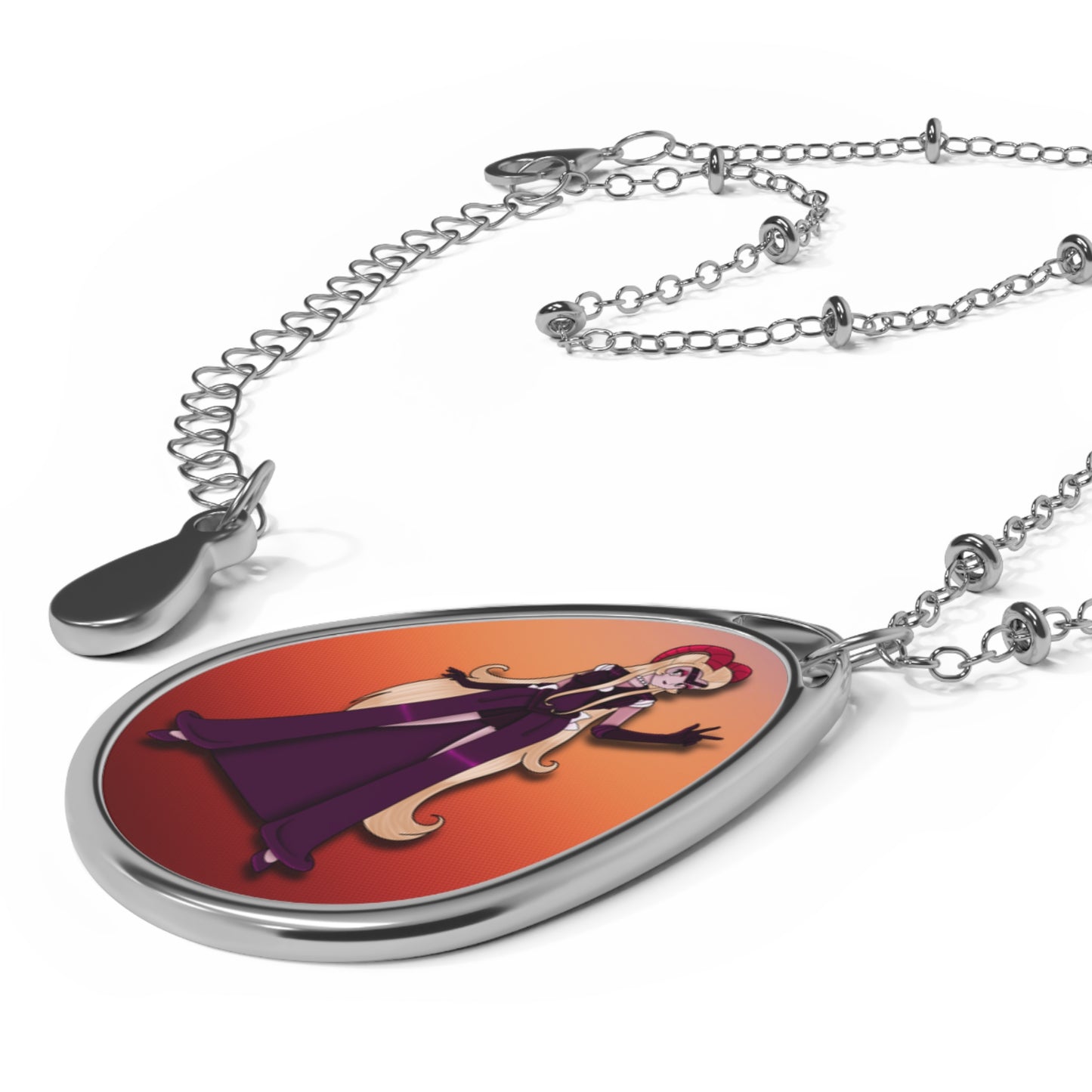 Space Warrior Lilith Oval Necklace