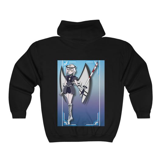 Space Warrior Lute Unisex Heavy Blend™ Full Zip Hooded Sweatshirt