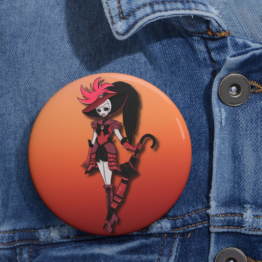 Space Warrior Rosie Pin Button