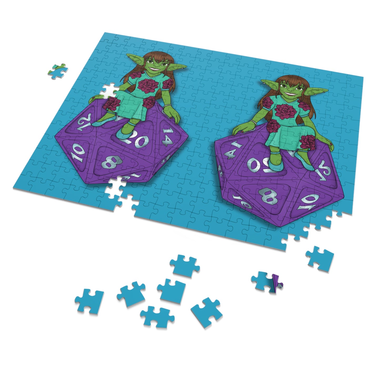 Goblin on a d20 Jigsaw Puzzle