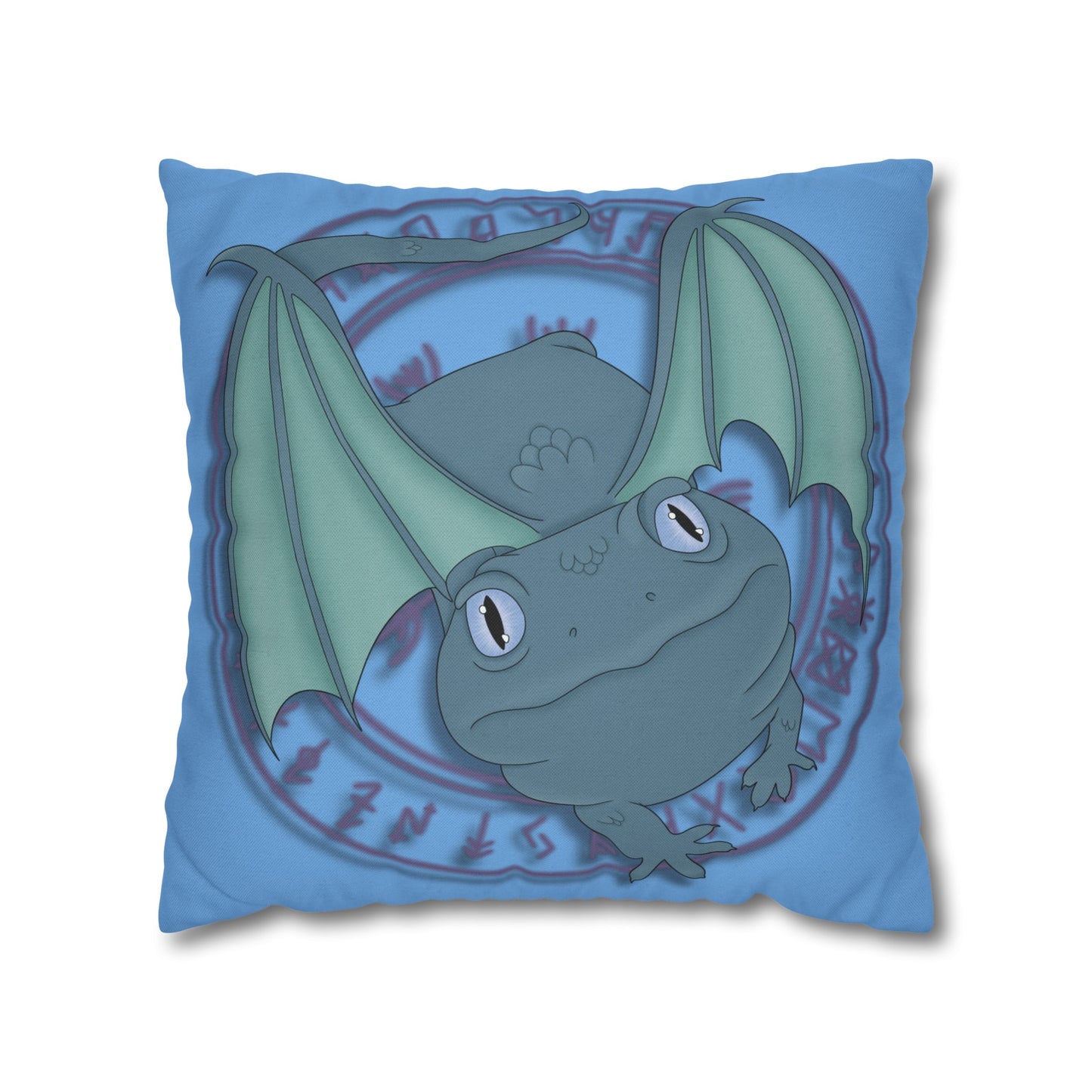 Baby Dragon Spun Polyester Square Pillowcase