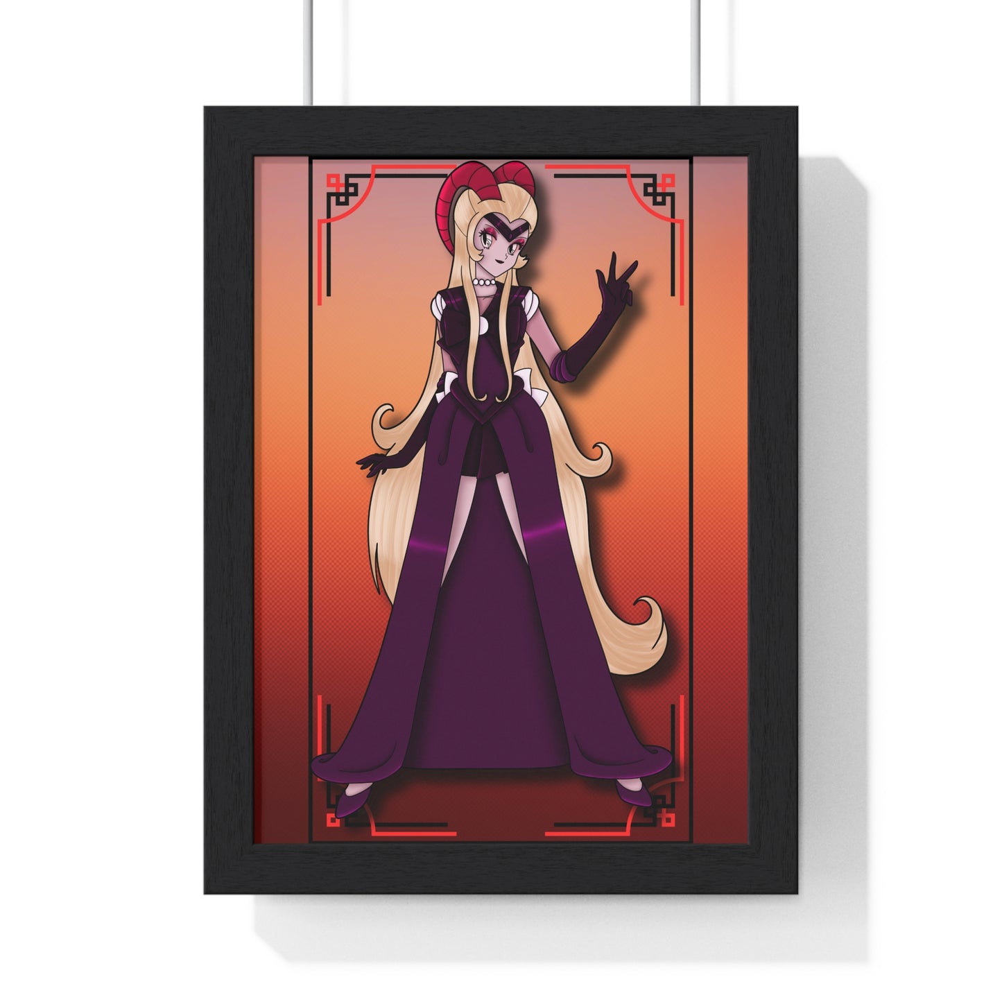 Space Warrior Lilith Vertical Framed Poster