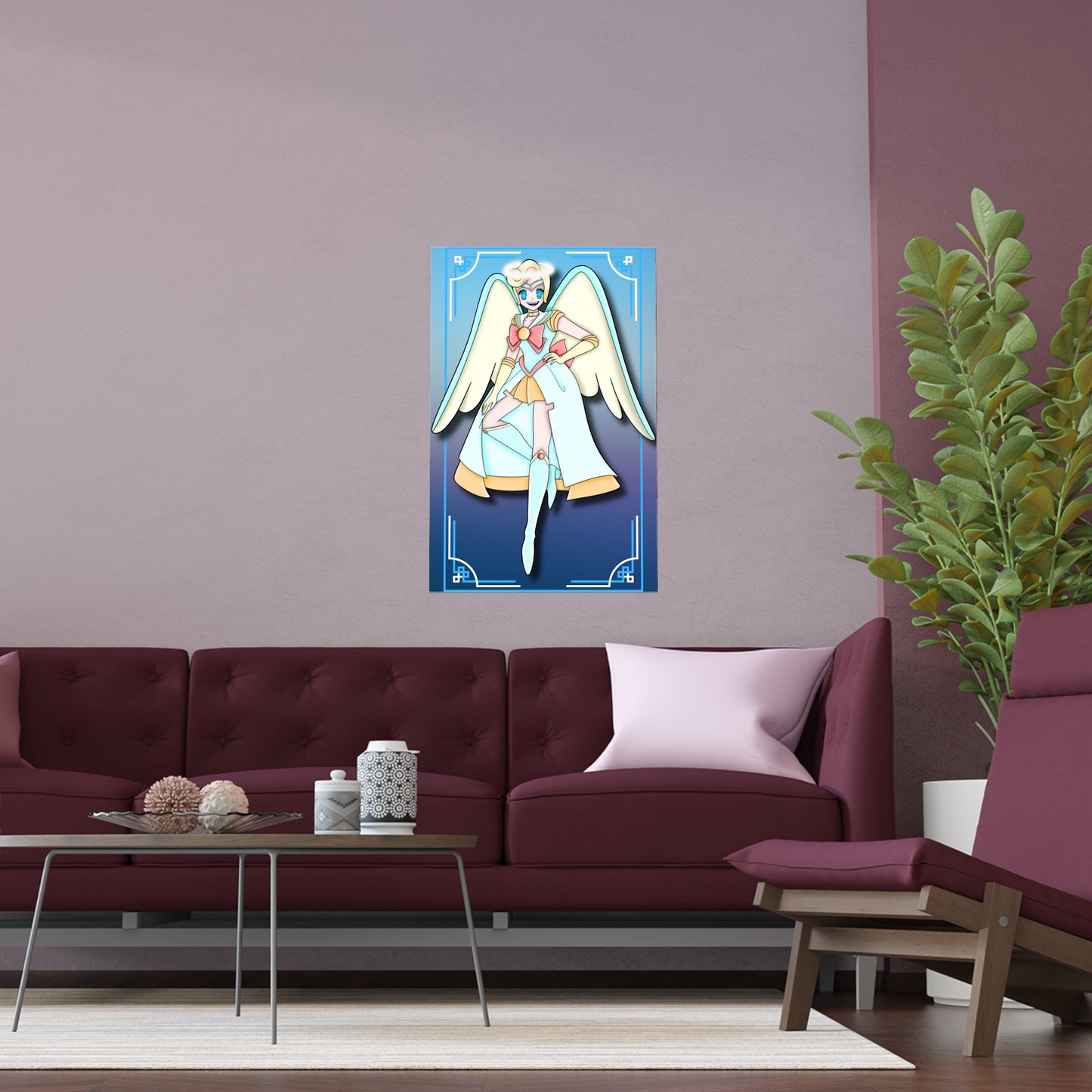 Space Warrior Saint Peter Indoor and Outdoor Silk Posters