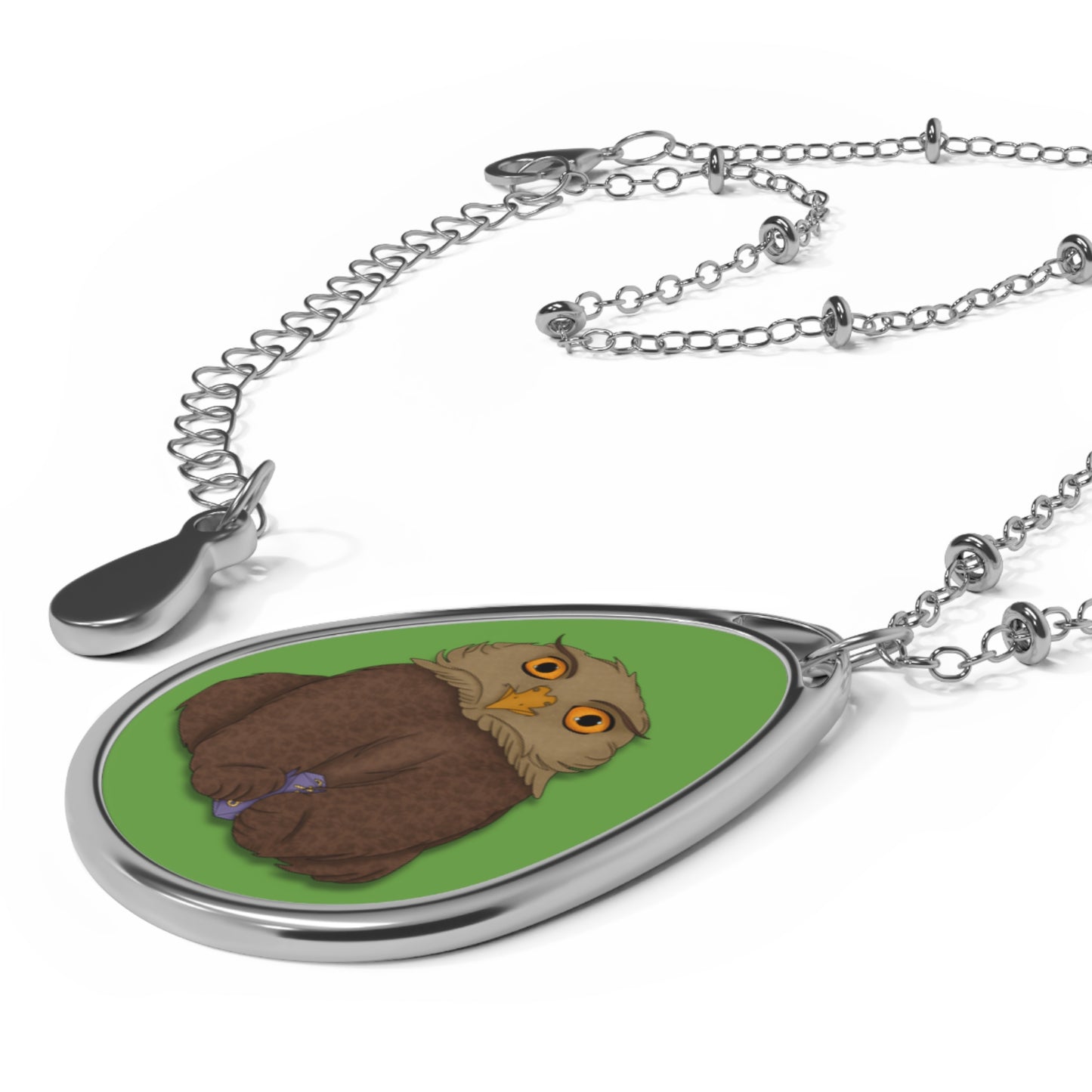 Owlbear Cub Oval Necklace