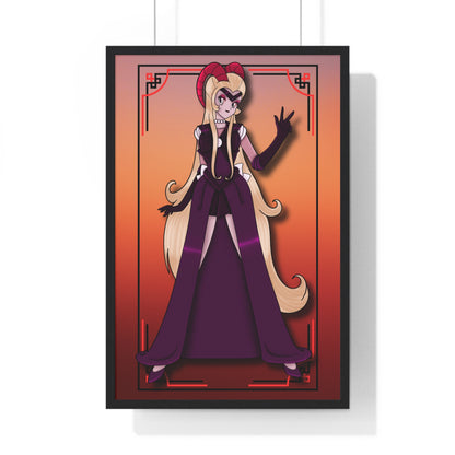 Space Warrior Lilith Vertical Framed Poster