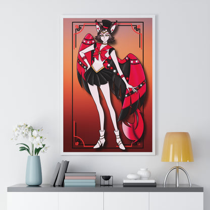 Space Warrior Husk Vertical Framed Poster