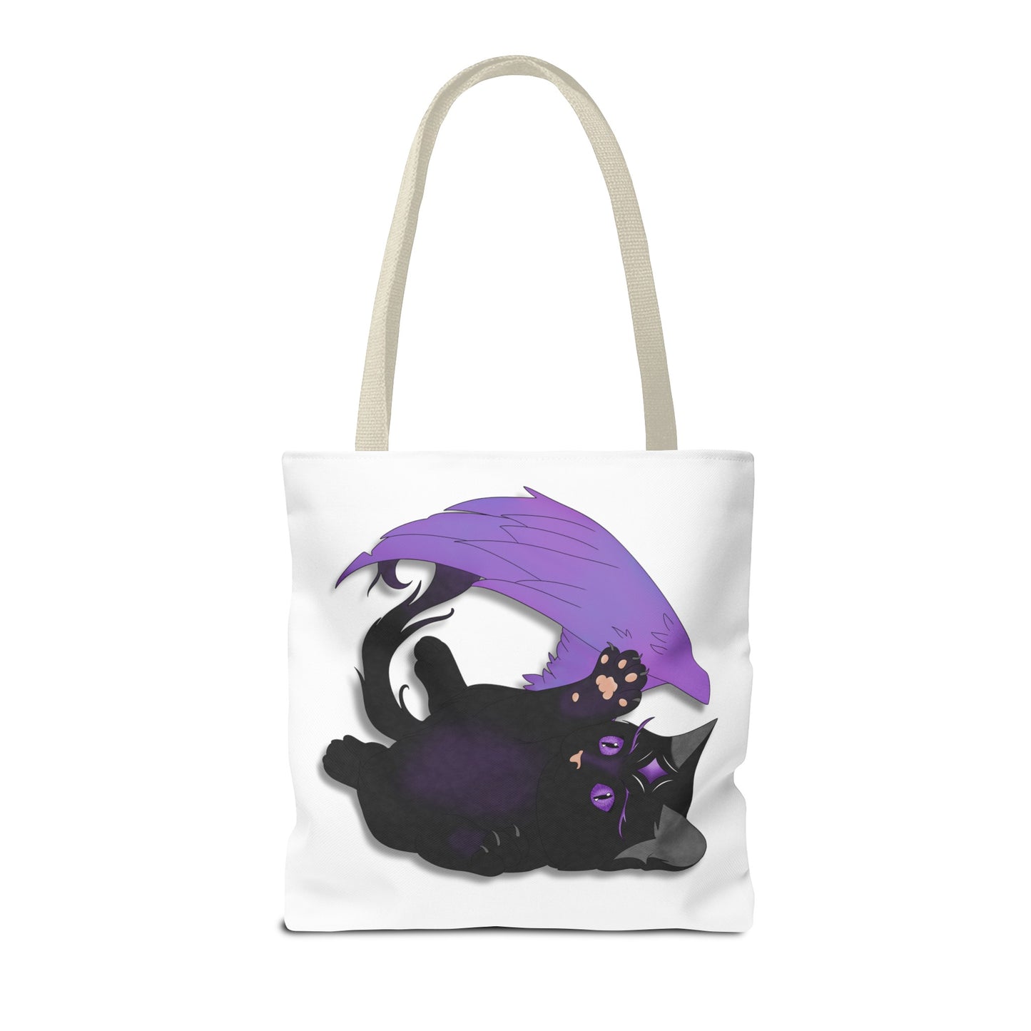 Winged Kitten Tote Bag