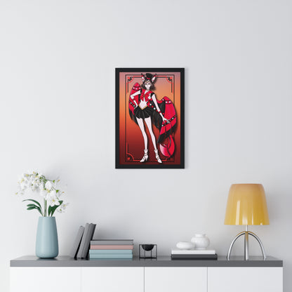 Space Warrior Husk Vertical Framed Poster