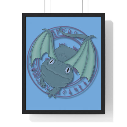 Baby Dragon Vertical Framed Poster