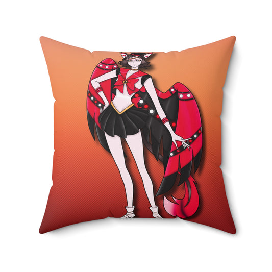 Space Warrior Husk Spun Polyester Square Pillow