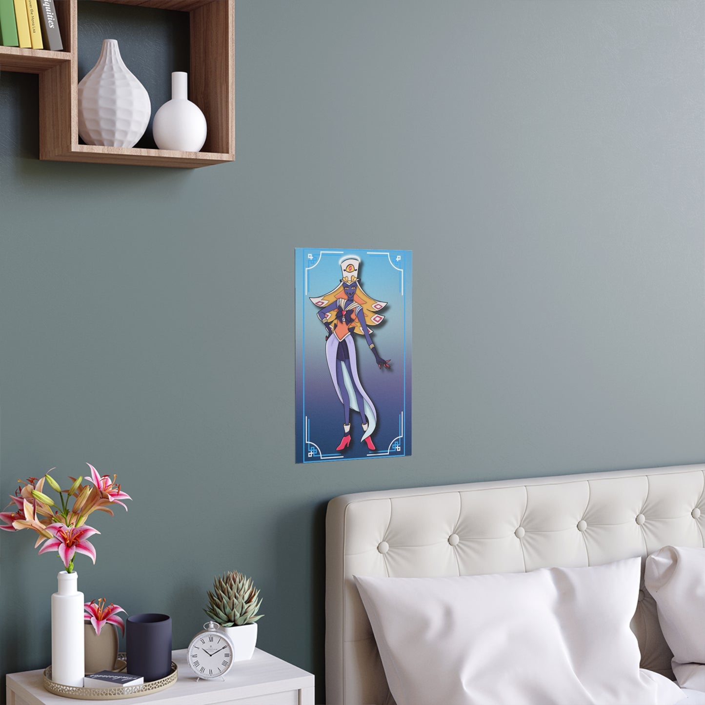 Space Warrior Sir Pentious Indoor and Outdoor Silk Posters