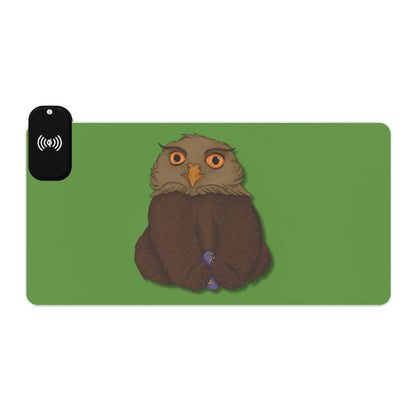 Owlbear Cub LED Gaming Mouse Pad