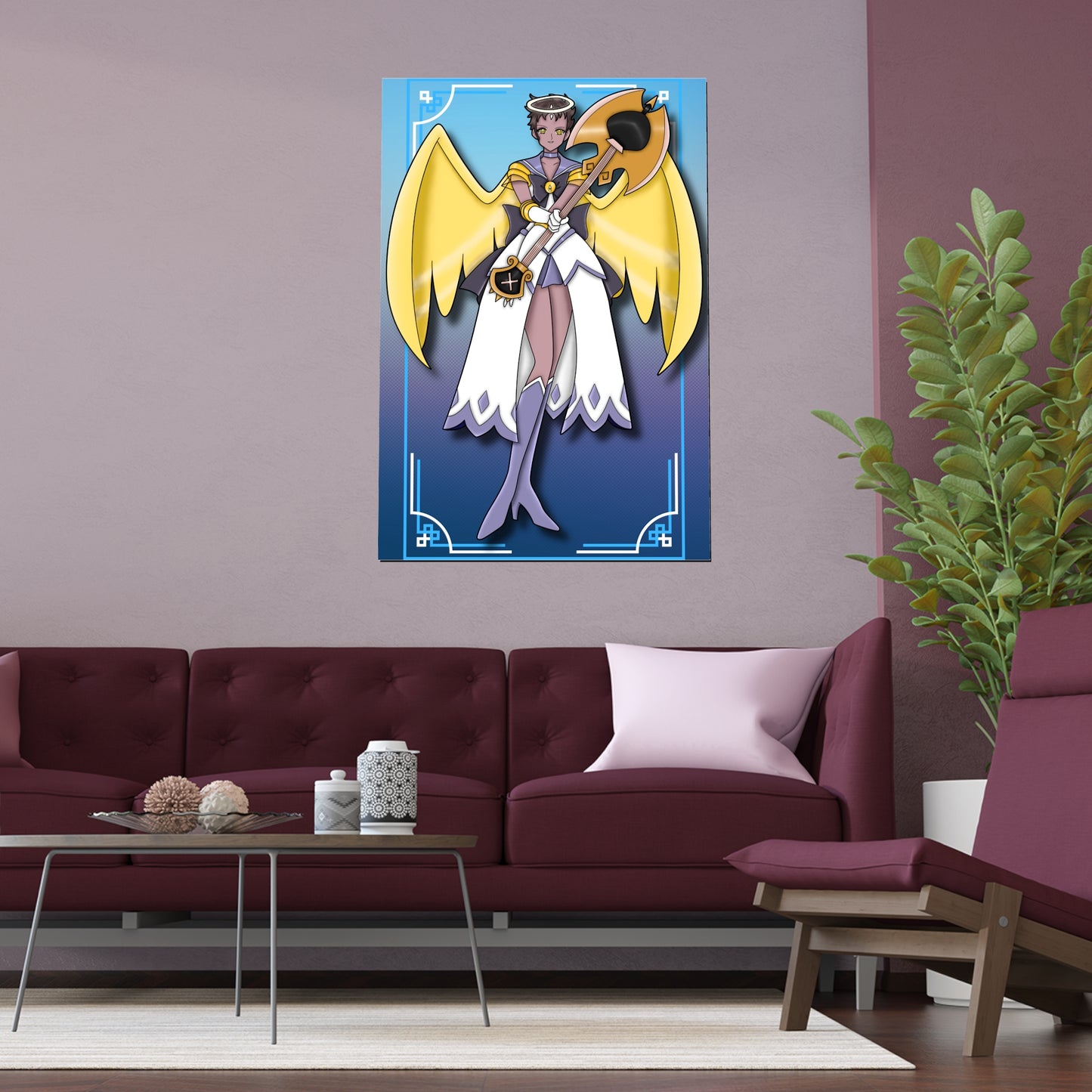 Space Warrior Adam Indoor and Outdoor Silk Posters