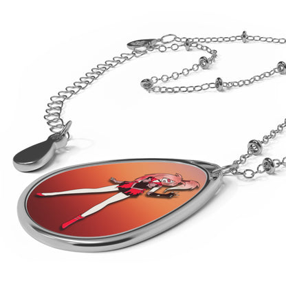 Space Warrior Cherri Bomb Oval Necklace