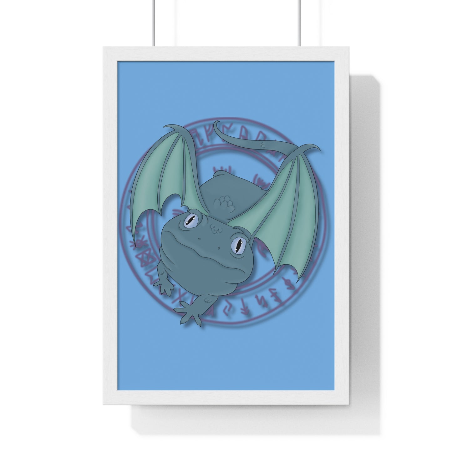 Baby Dragon Vertical Framed Poster