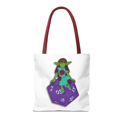 Goblin on a d20 Tote Bag