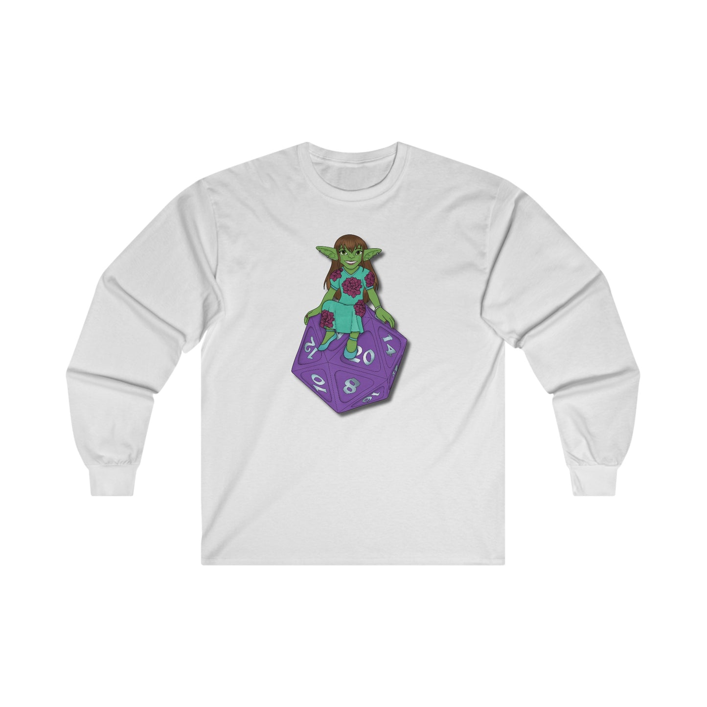 Goblin on a d20 Unisex Ultra Cotton Long Sleeve Tee