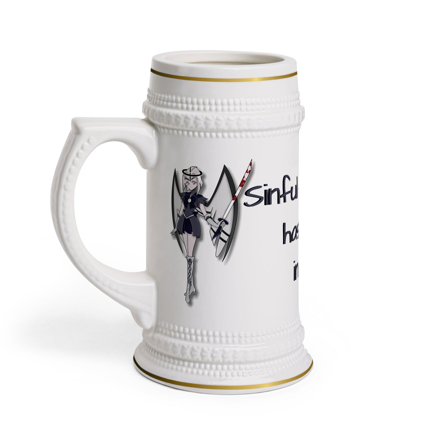 Space Warrior Lute Stein Mug