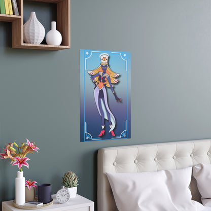 Space Warrior Sir Pentious Indoor and Outdoor Silk Posters