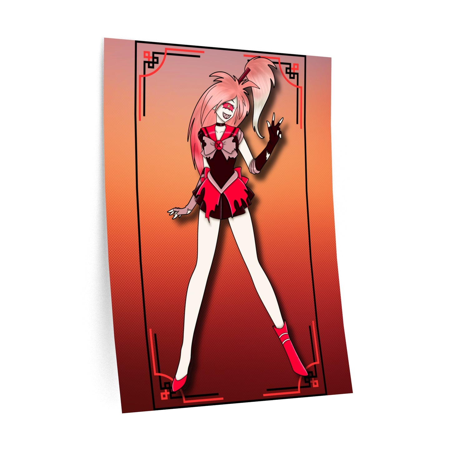 Space Warrior Cherri Bomb Wall Decals