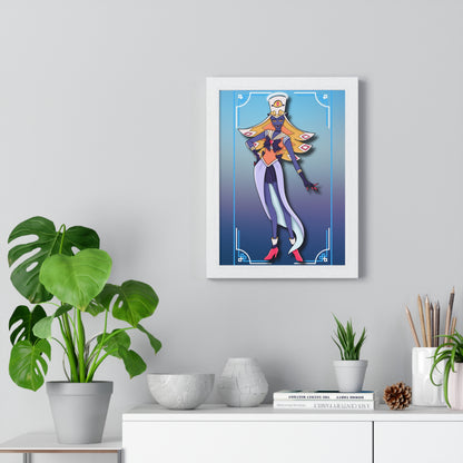 Space Warrior Sir Pentious Vertical Framed Poster