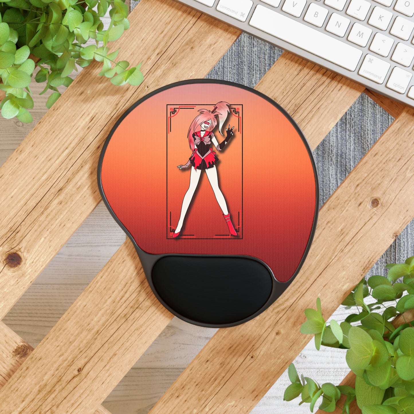 Space Warrior Cherri Bomb Mouse Pad With Wrist Rest