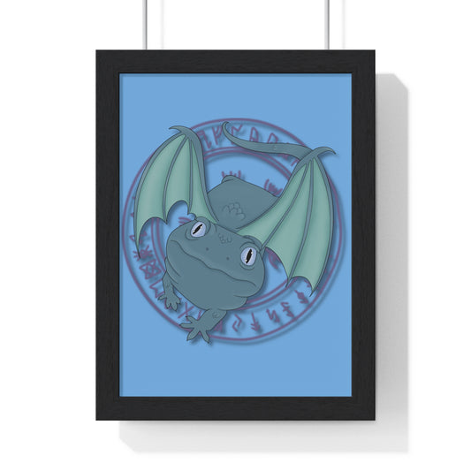 Baby Dragon Vertical Framed Poster