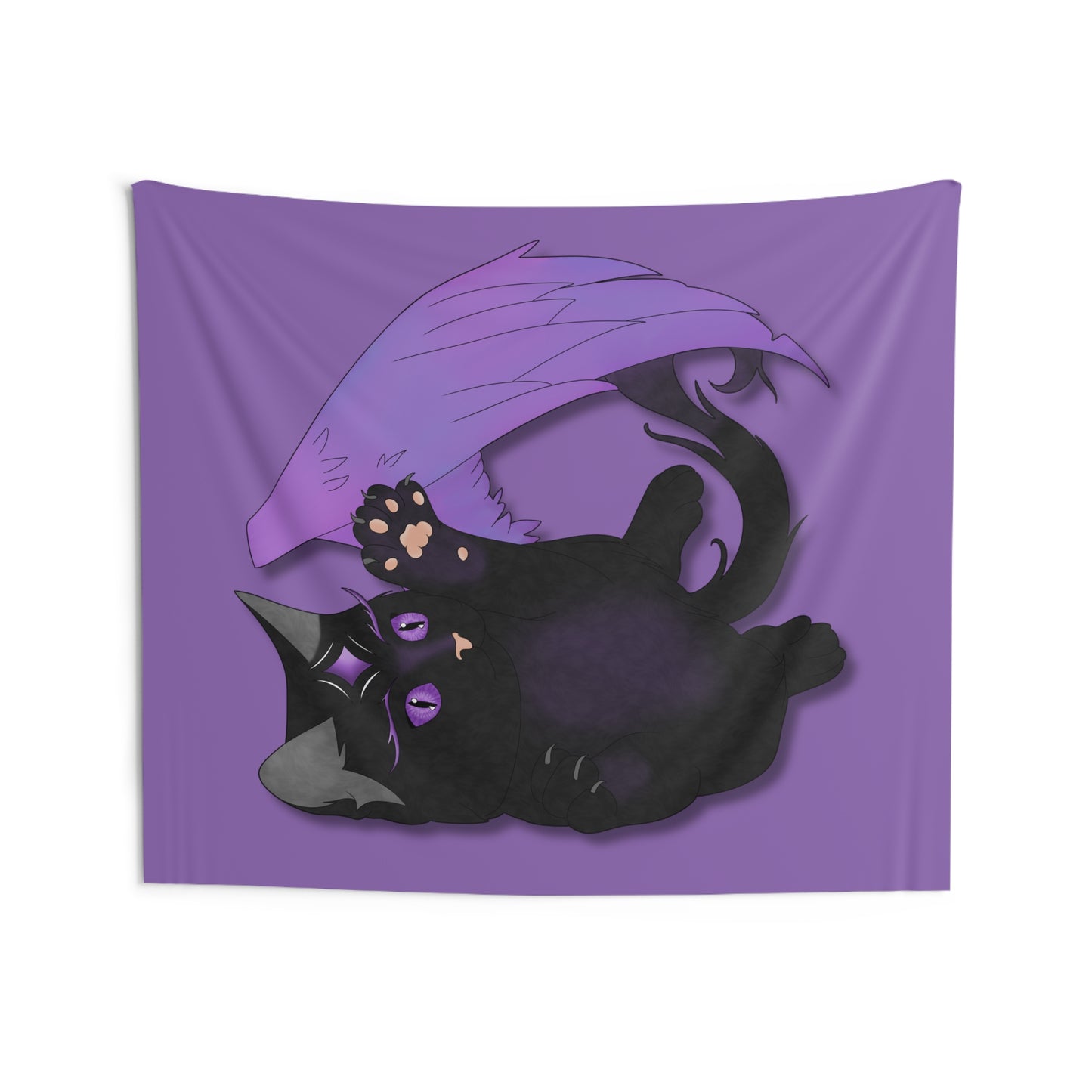 Winged Kitten Indoor Wall Tapestries