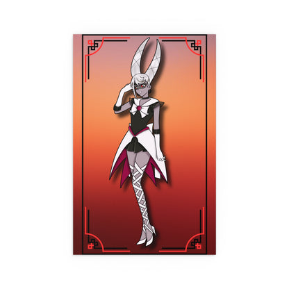 Space Warrior Carmilla Indoor and Outdoor Silk Posters