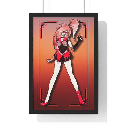 Space Warrior Cherri Bomb Vertical Framed Poster