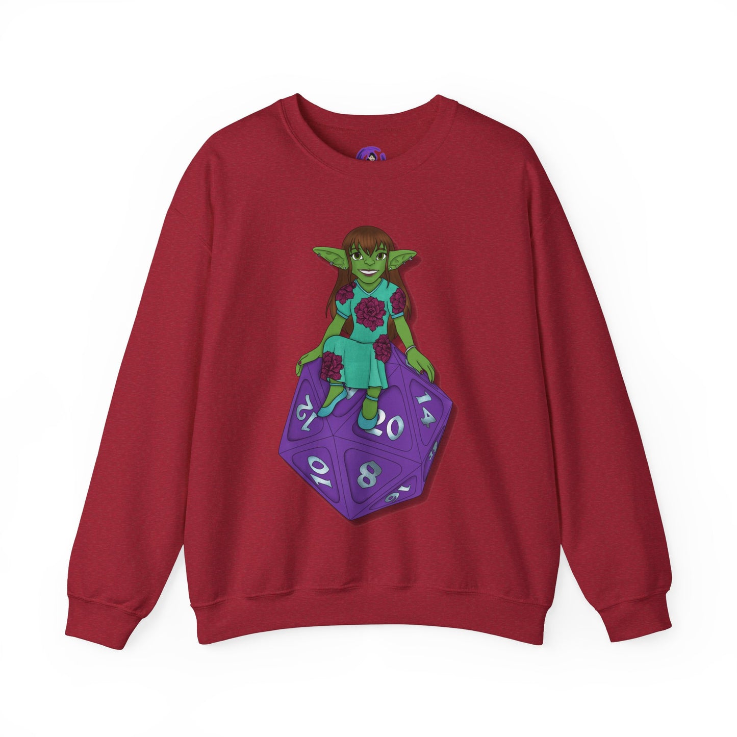 Goblin on a d20 Unisex Heavy Blend™ Crewneck Sweatshirt