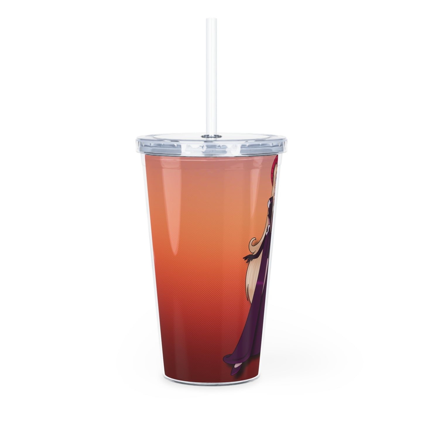 Space Warrior Lilith Plastic Tumbler with Straw