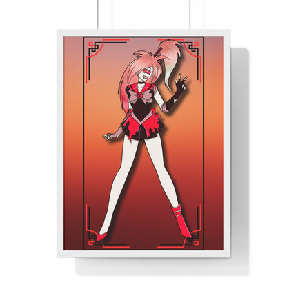 Space Warrior Cherri Bomb Vertical Framed Poster