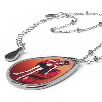 Space Warrior Husk Oval Necklace