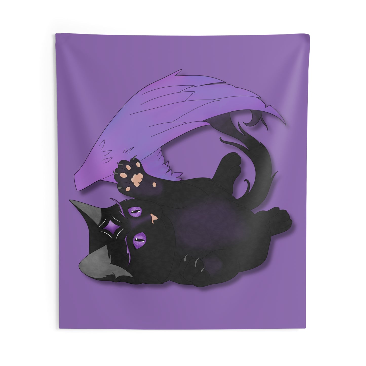 Winged Kitten Indoor Wall Tapestries