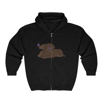 Cerberus Puppy Unisex Heavy Blend™ Full Zip Hooded Sweatshirt