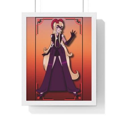 Space Warrior Lilith Vertical Framed Poster